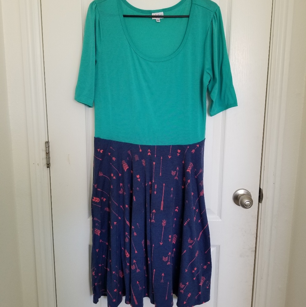 Lularoe fit and flare dress